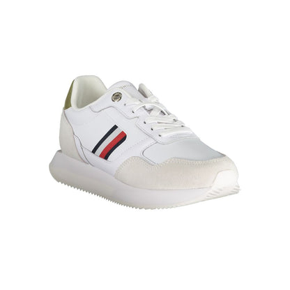 Tommy Hilfiger Vit Läder Sneaker för kvinnor