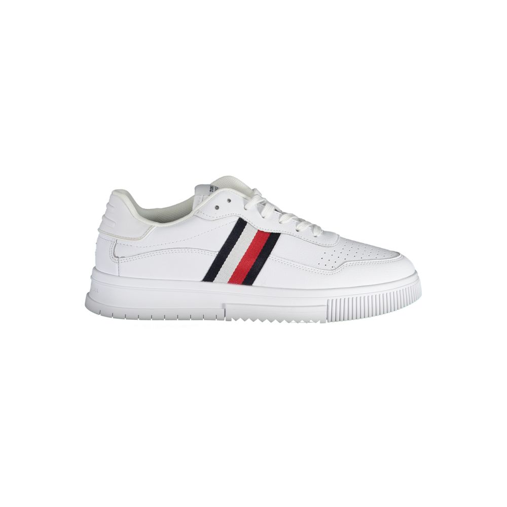 Zapatillas de deporte blancas de cuero para hombre de Tommy Hilfiger