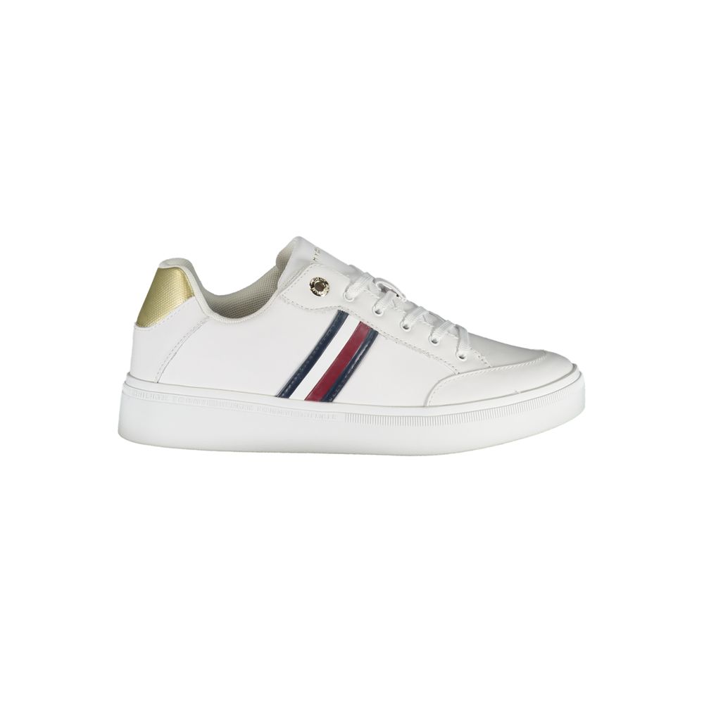 Tommy Hilfiger Vit Läder Sneaker för kvinnor