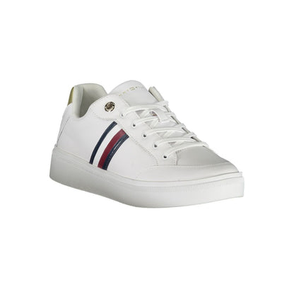 Tommy Hilfiger Vit Läder Sneaker för kvinnor