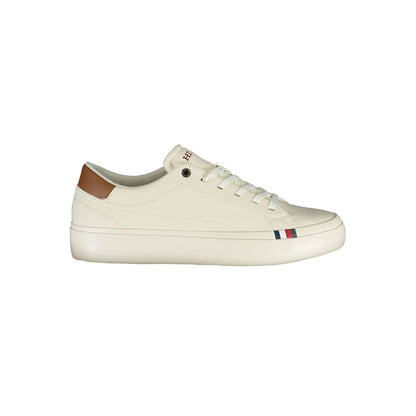 Tommy Hilfiger Vit Sneaker i polyeten för män