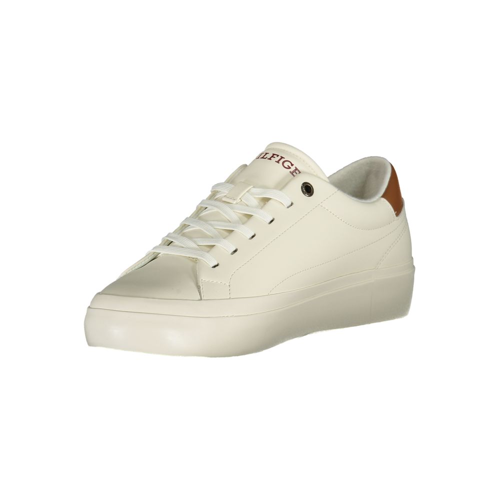 Tommy Hilfiger Vit Sneaker i polyeten för män