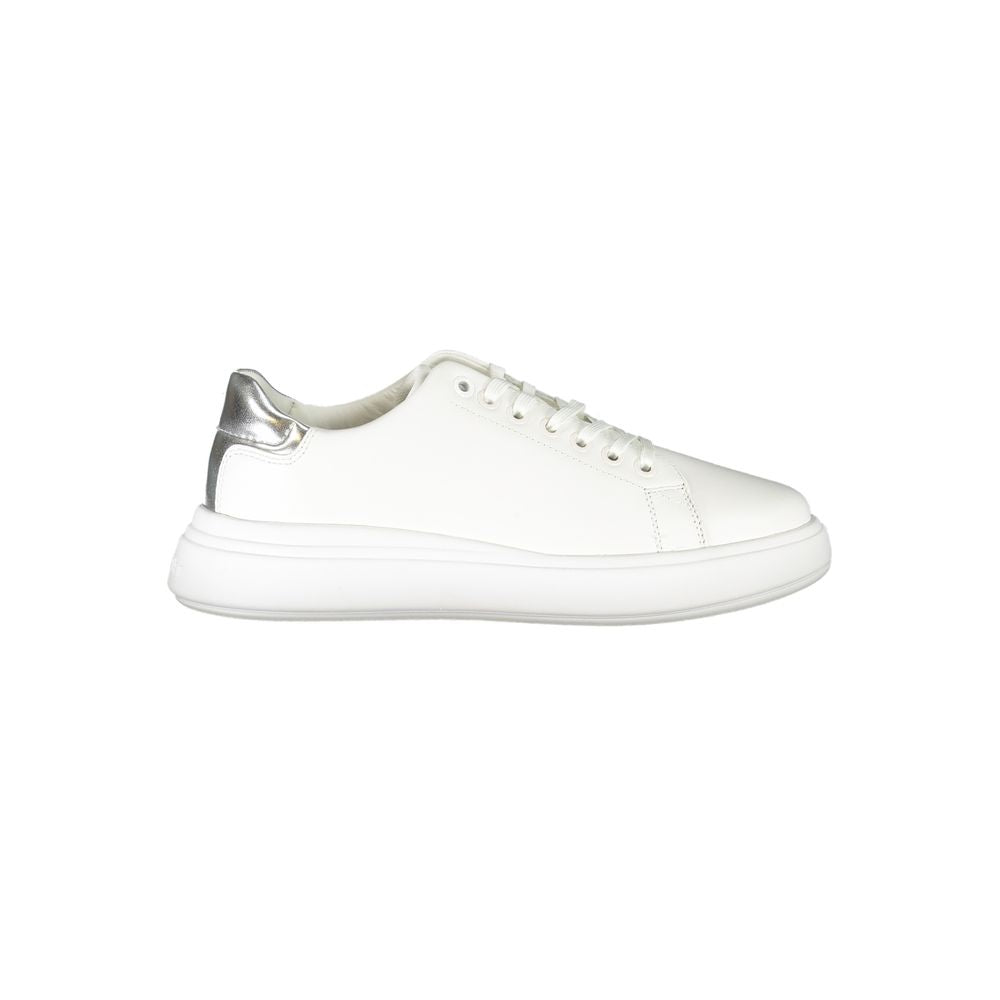 Zapatillas Calvin Klein Chic blancas con detalles en contraste