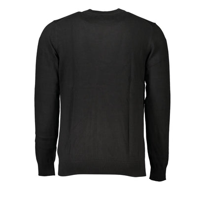 Calvin Klein Sleek Long Sleeve Crew Neck Sweater with Logo