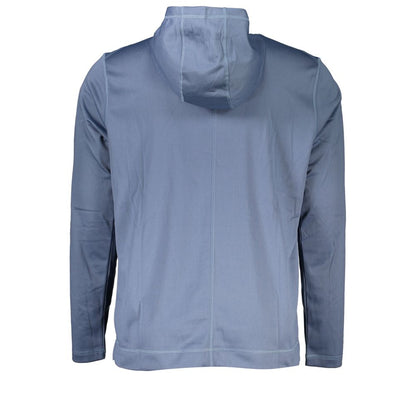 Calvin Klein Elegant Blue Hooded Sweatshirt - Men's Sports Chic