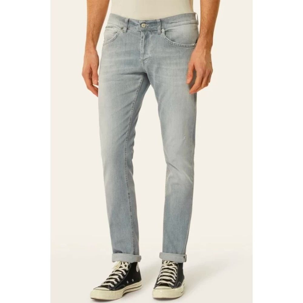 Dondup Sleek Stretch Grey Denim för män