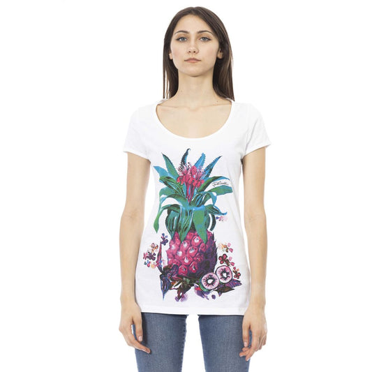 Just Cavalli vit bomull dam T-shirt