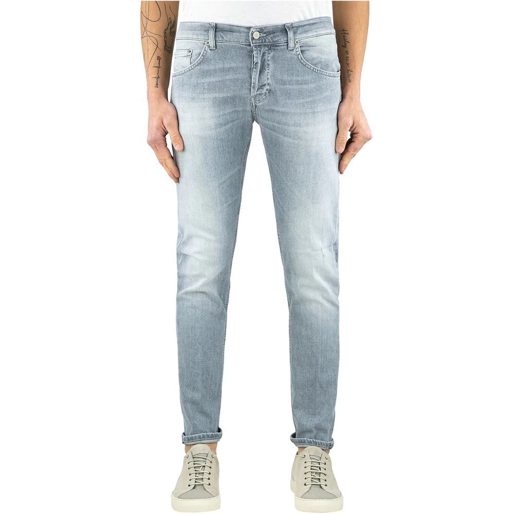 Dondup Elegant grå Slim Fit designerjeans