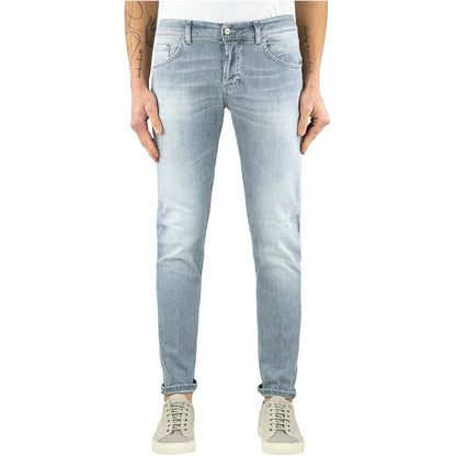 Dondup Elegant grå Slim Fit designerjeans