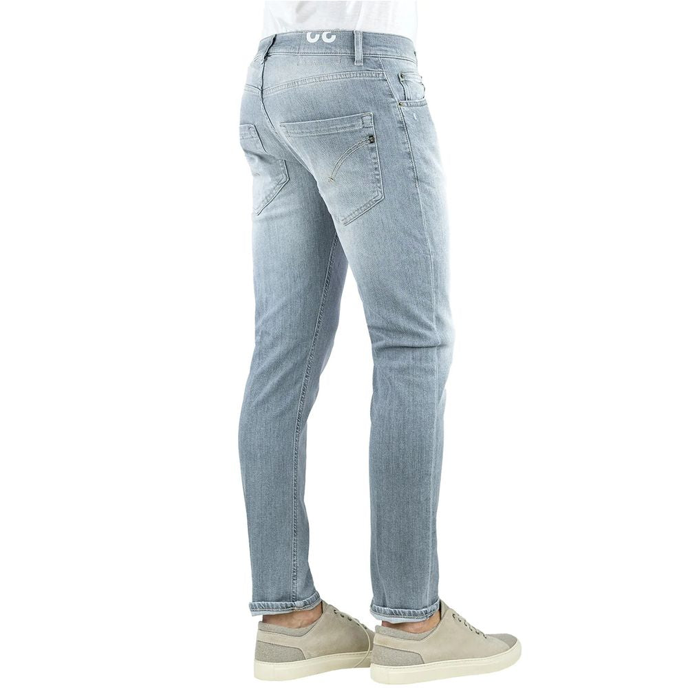 Dondup Elegant grå Slim Fit designerjeans