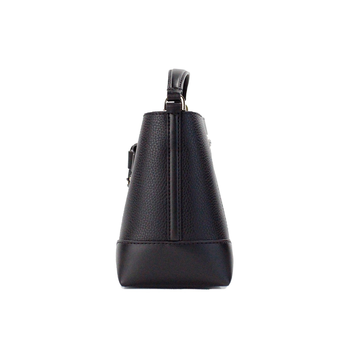 Bolso bandolera tipo cubo Michael Kors Mercer pequeño de piel granulada en color negro