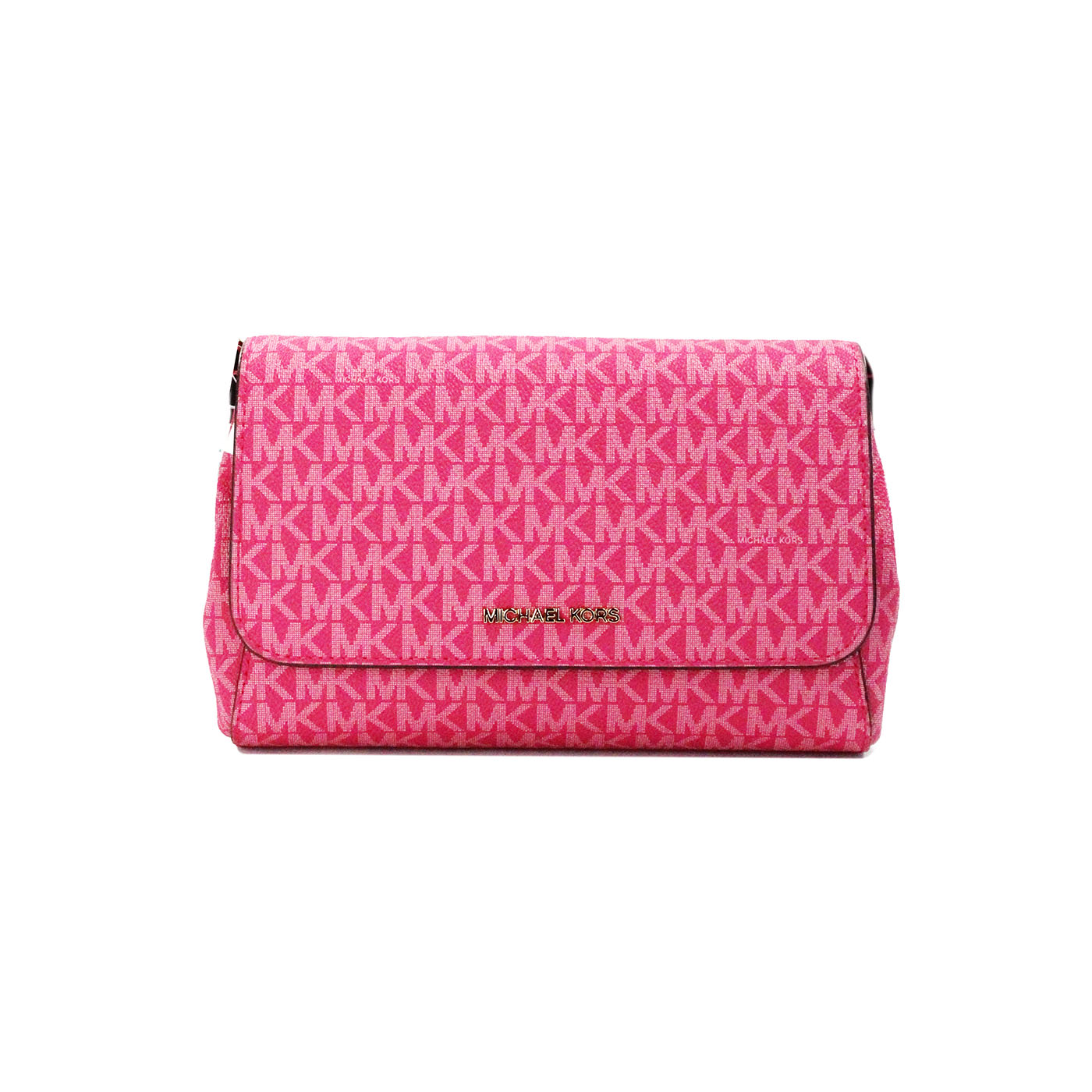 Bolso bandolera convertible Jet Set mediano en rosa eléctrico de Michael Kors