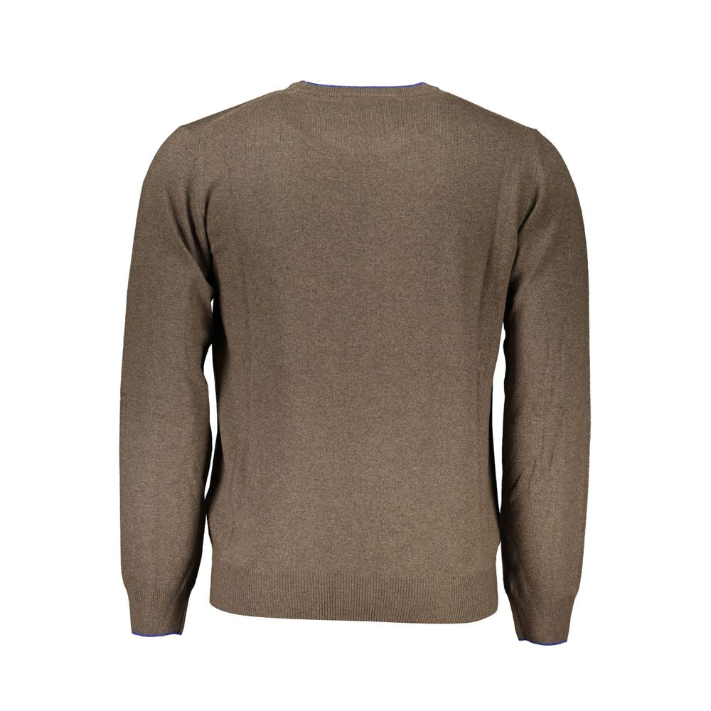 Harmont &amp; Blaine Elegant Crew Neck Tröja med kontrastdetaljer