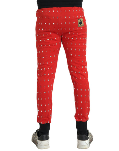 Dolce &amp; Gabbana Red Year Of The Pig Jogger Joggingbyxor