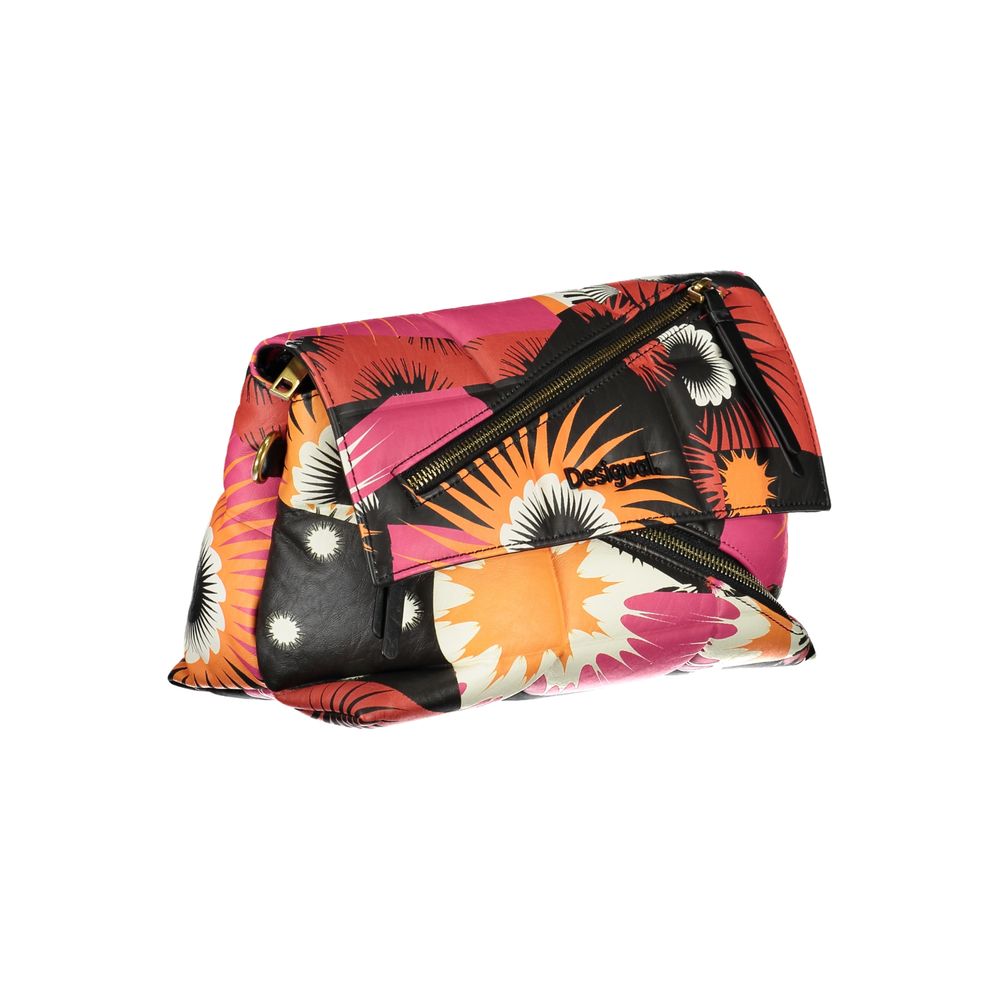 Bolso de mano de polietileno negro Desigual