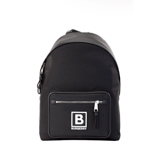 Burberry Abbeydale Branded Stamp Black Nylon Ryggsäck Shoulder Bookbag