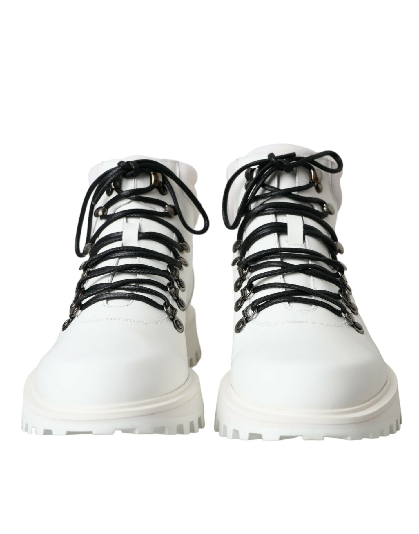 Dolce &amp; Gabbana White Vulcano Trekking Herr Ankel Boots Skor