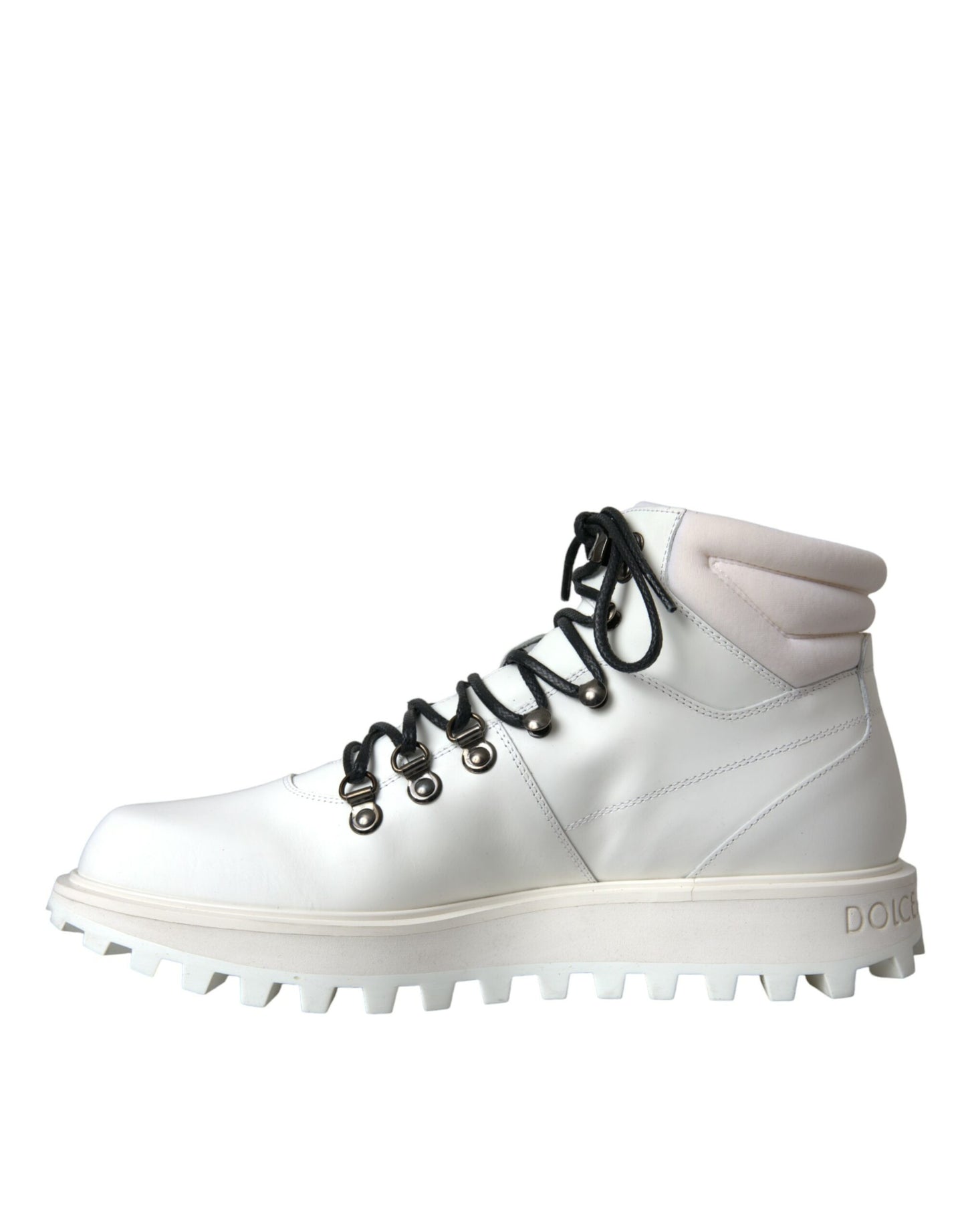 Dolce &amp; Gabbana White Vulcano Trekking Herr Ankel Boots Skor