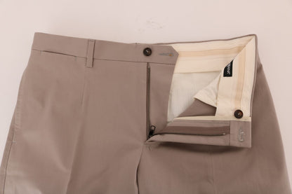 Pantalones casuales chinos beige elegantes de Dolce &amp; Gabbana