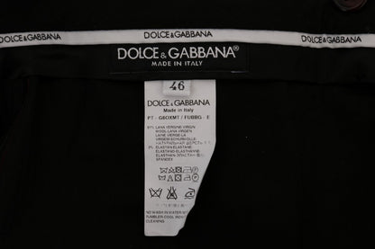 Dolce &amp; Gabbana Elegant Slim Fit formell byxa i lila