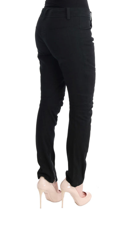 Pantalones negros elegantes de corte entallado de Ermanno Scervino