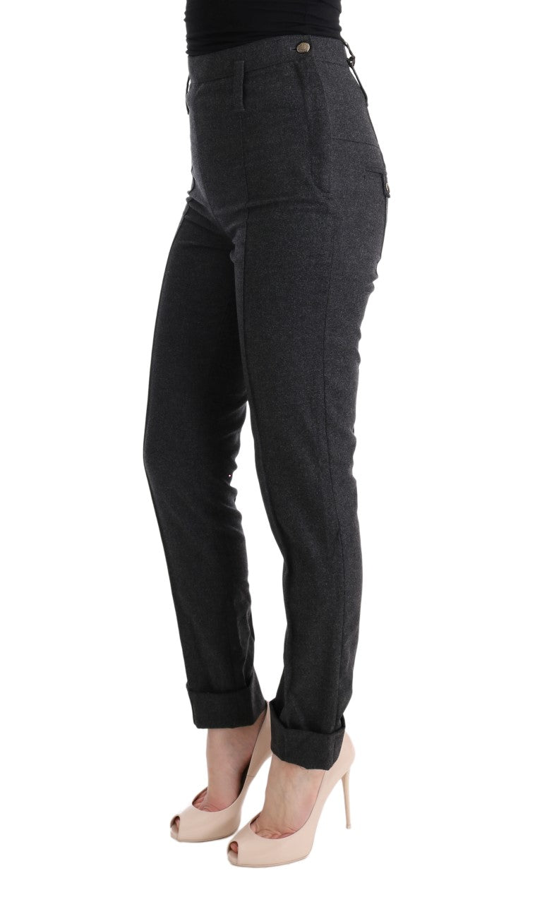 Ermanno Scervino Chic Pantalones pitillo informales grises