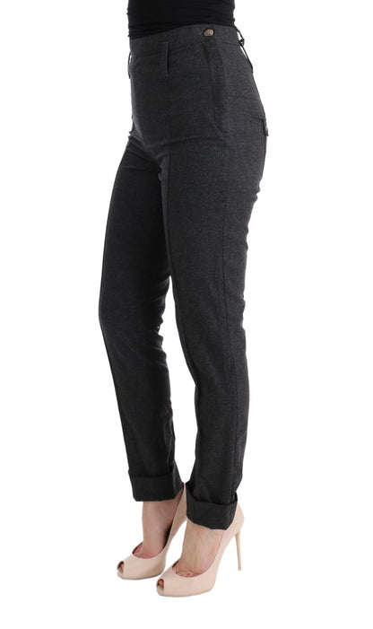 Ermanno Scervino Chic Pantalones pitillo informales grises