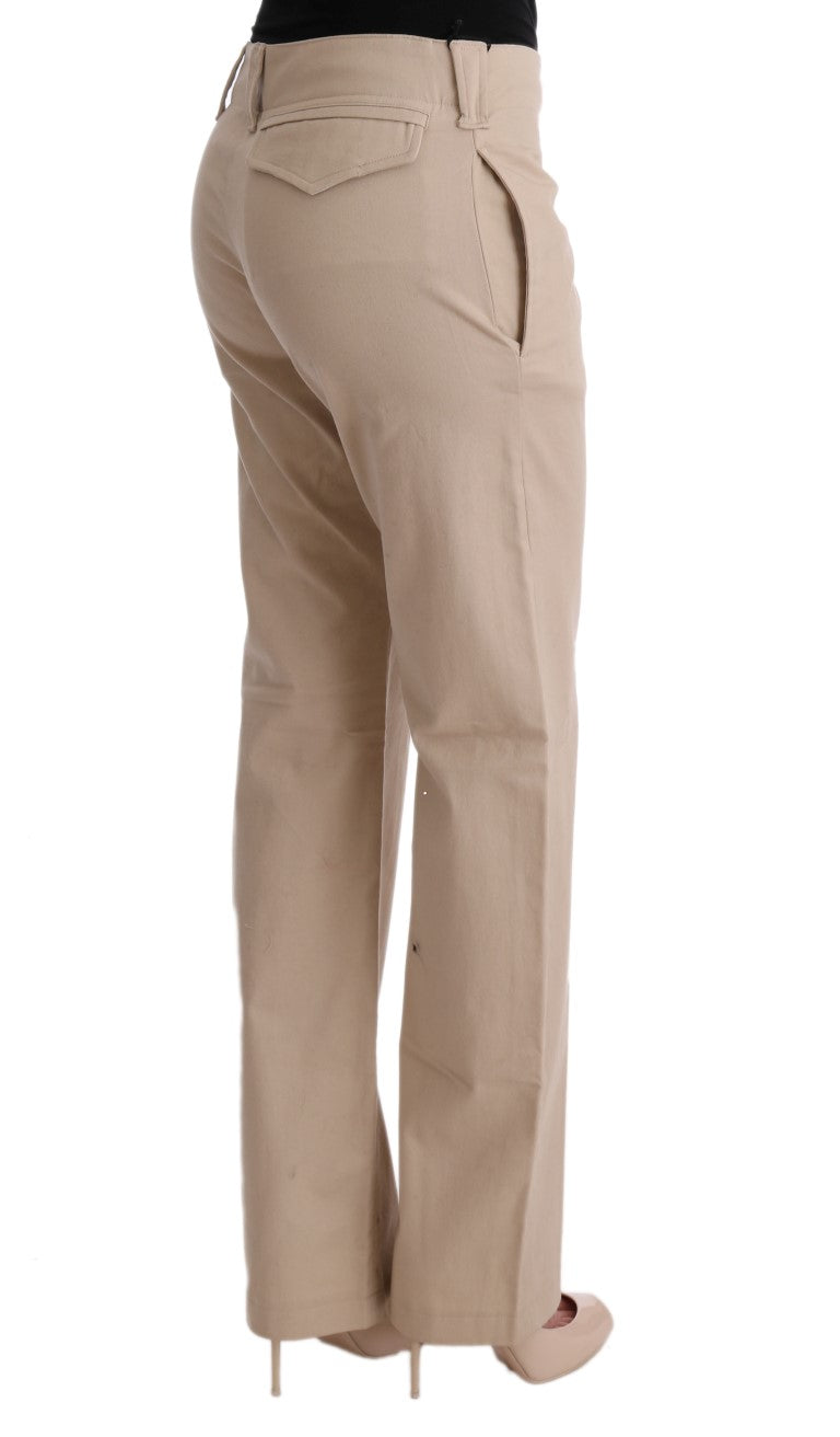 Ermanno Scervino Chic Pantalón Corto Beige - Regular Fit Elegance