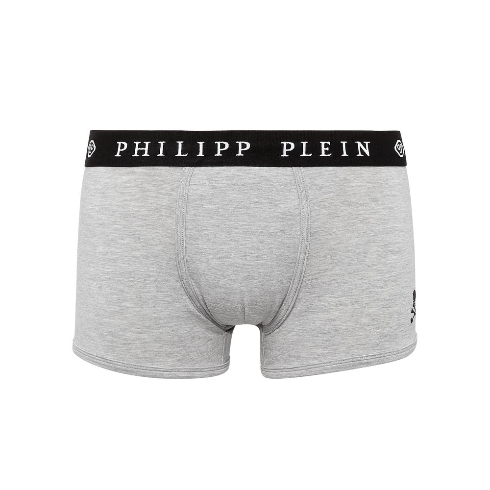 Philipp Plein Grå Bomull Herr Boxer Pack