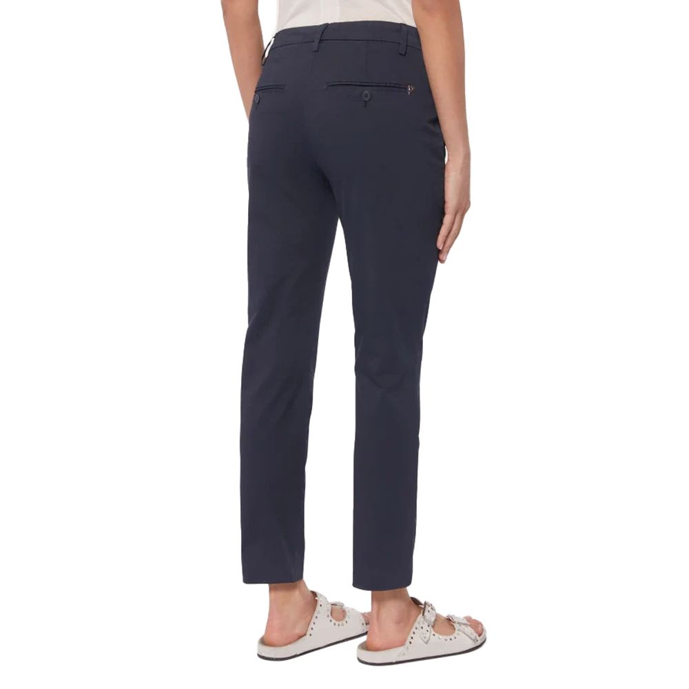 Dondup Blue Cotton Women's Trouser