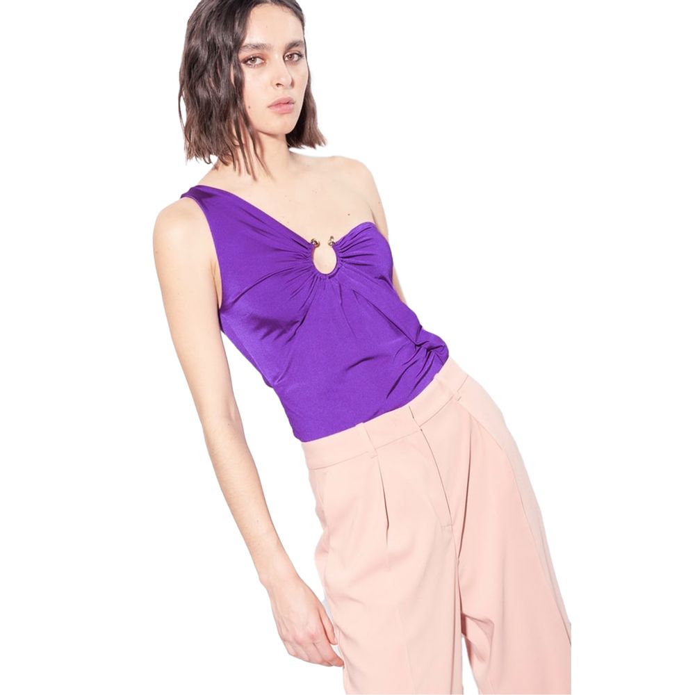 PINKO Lila Nylon Toppar &amp; T-shirt