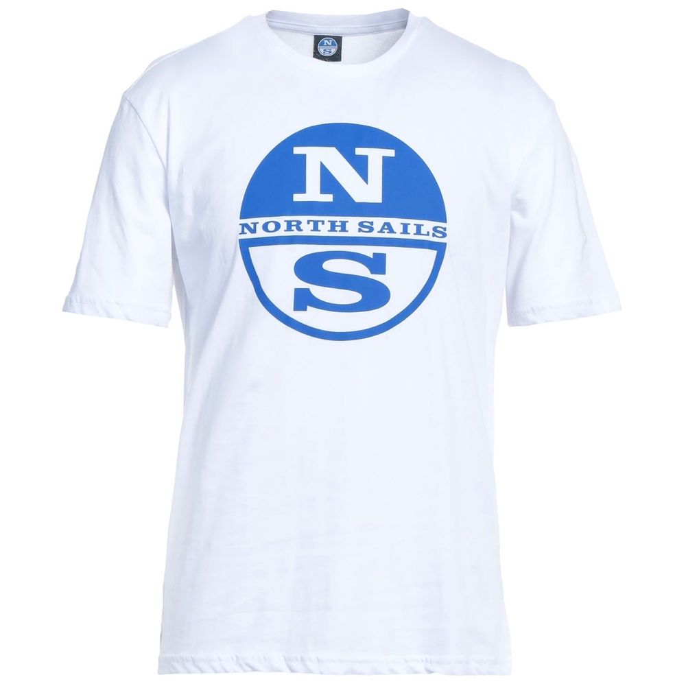 North Sails Crisp White Logo T-shirt i bomull