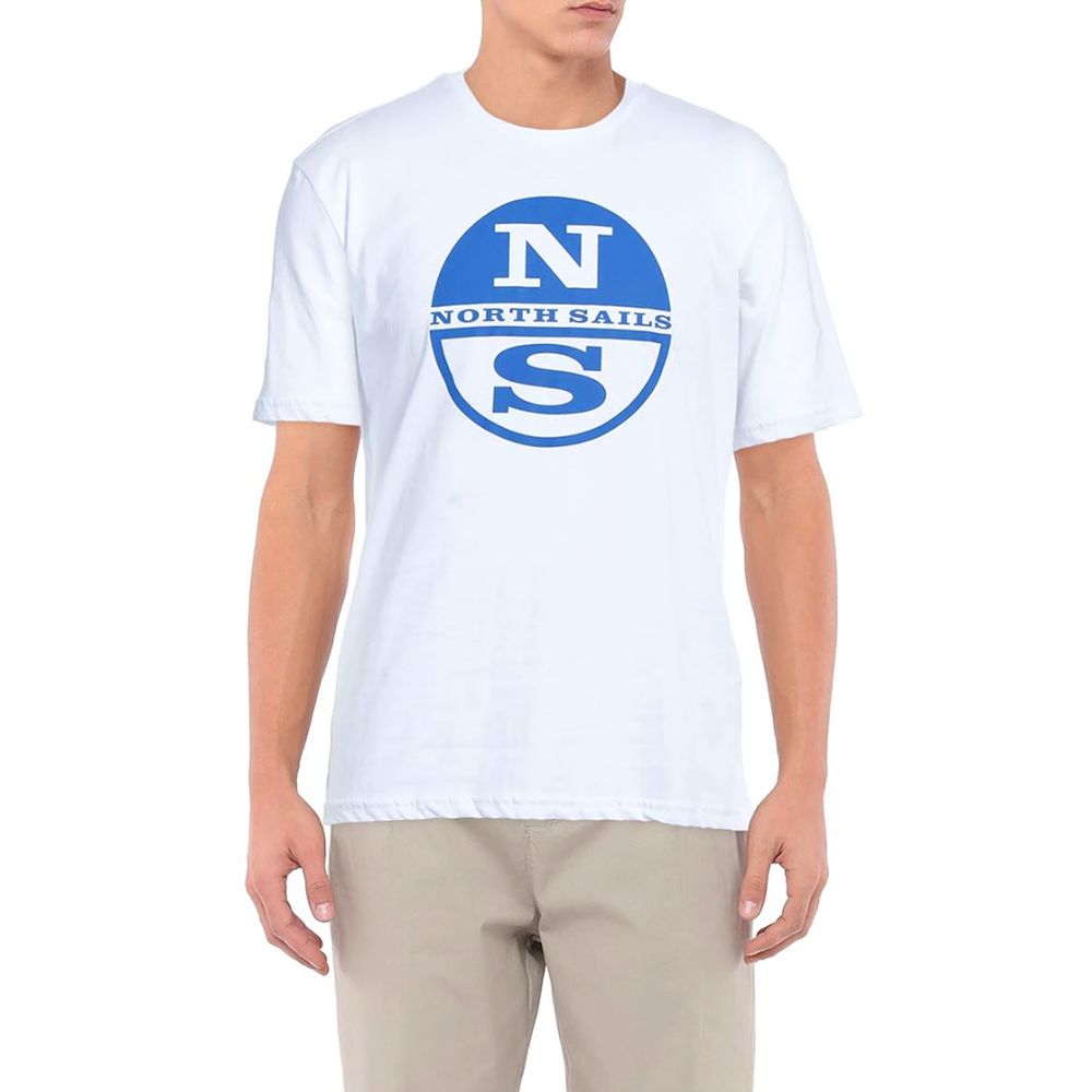 North Sails Crisp White Logo T-shirt i bomull