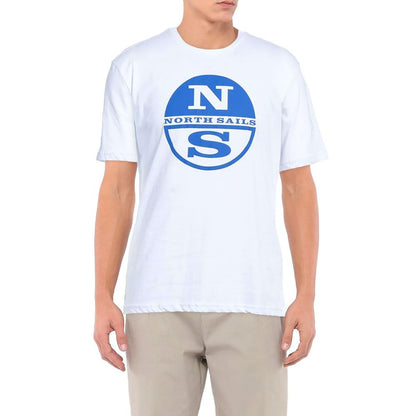 North Sails Crisp White Logo T-shirt i bomull