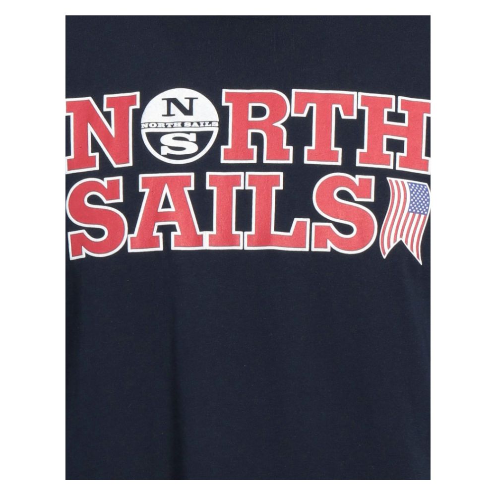 Camiseta de algodón azul marino con nostalgia náutica de North Sails