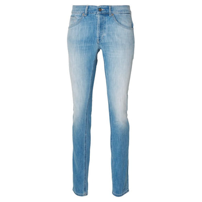 Dondup Sleek Light Blue Stretch Denim för män