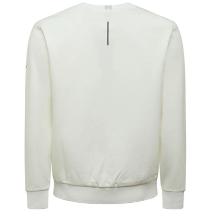 People Of Shibuya Chic White Tech Tyg Crewneck-tröja