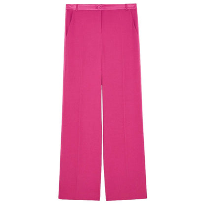 Patrizia Pepe Pantalón Palazzo Elegante Fucsia