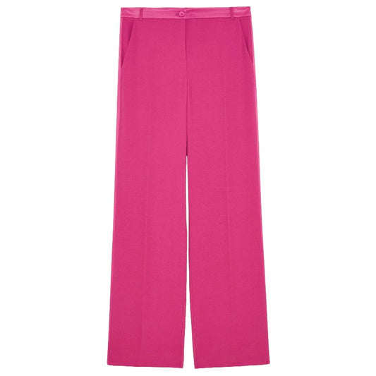 Patrizia Pepe Pantalón Palazzo Elegante Fucsia