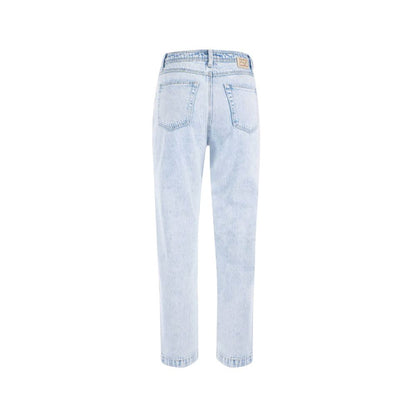 Yes Zee Light Blue Cotton Women High-Waisted Jeans