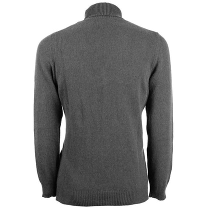 Emilio Romanelli Gray Cashmere Men Sweater