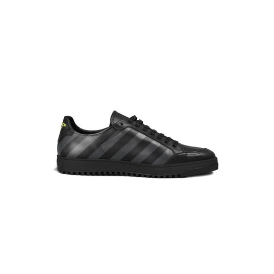 Zapatillas de mujer de piel de becerro negra Off-White