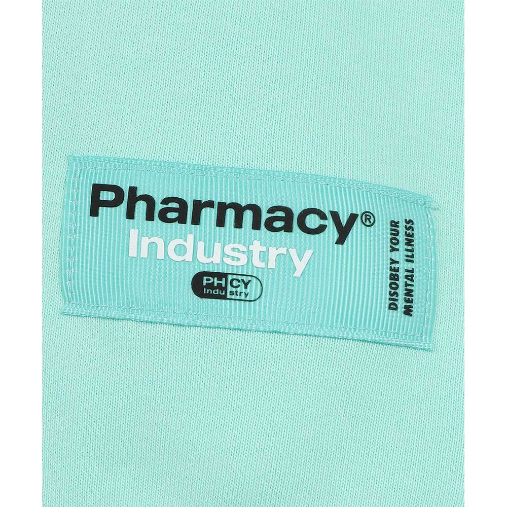 Pharmacy Industry Green Cotton Men Sweater with Zip Closure