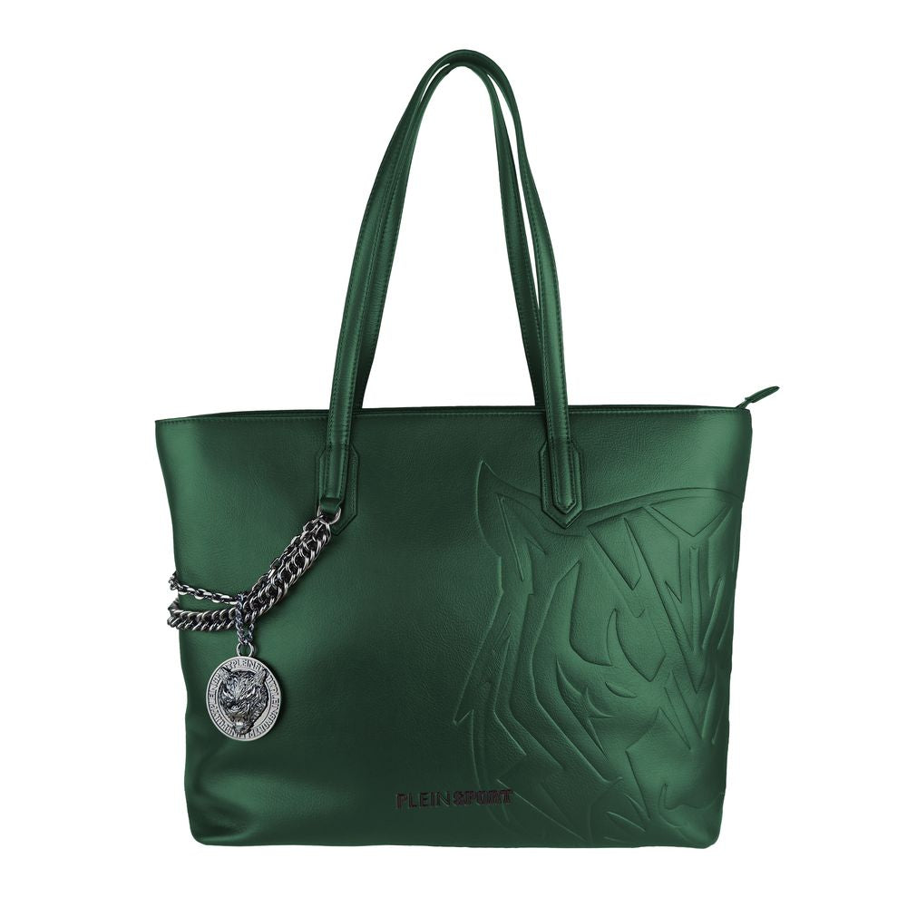 Bolso de hombro para mujer Plein Sport de polietileno verde