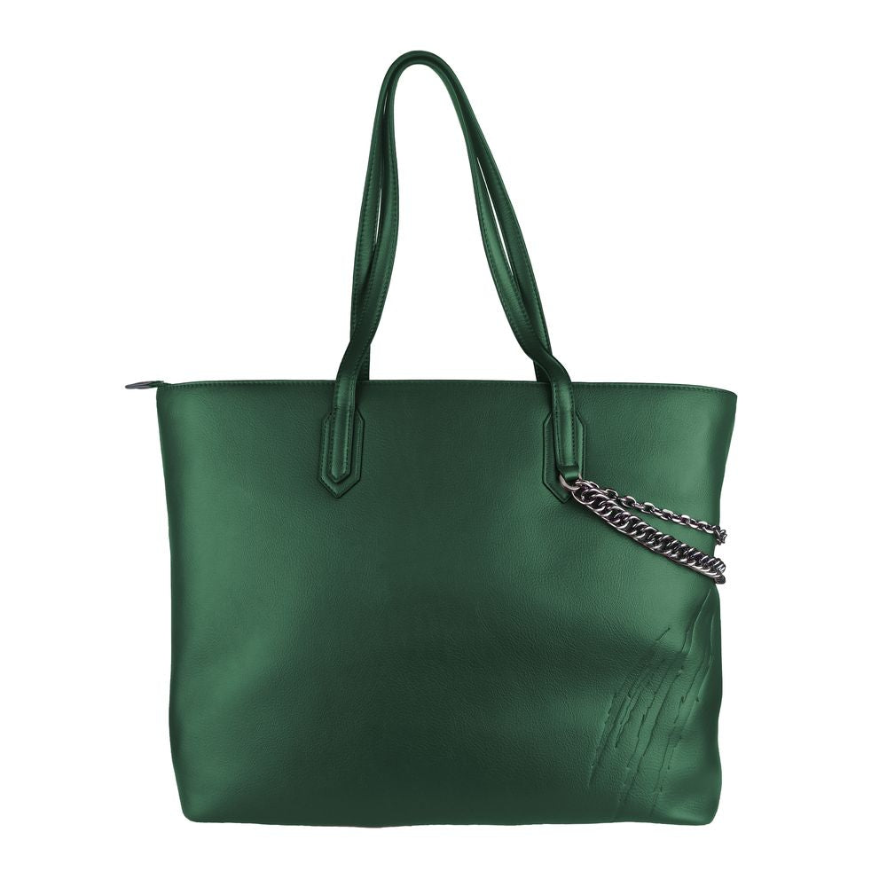 Bolso de hombro para mujer Plein Sport de polietileno verde