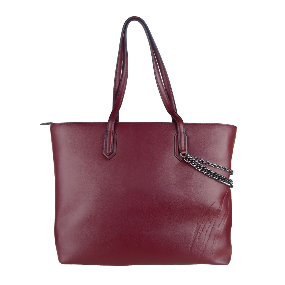 Bolso de hombro para mujer de polietileno rojo Plein Sport