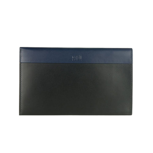 Cartera de piel de becerro azul para hombre de Cavalli Class