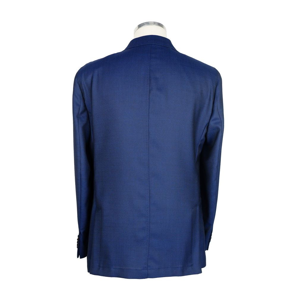 Emilio Romanelli Blue Wool Blazer herr