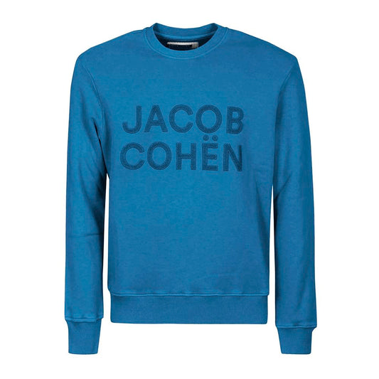 Suéter de algodón azul claro para hombre de Jacob Cohen