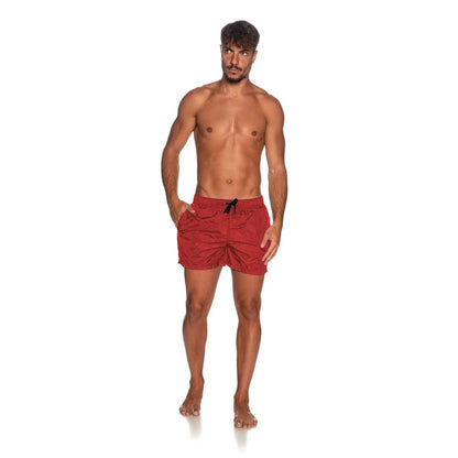 Refrigiwear Red Nylon Men Swimsuit